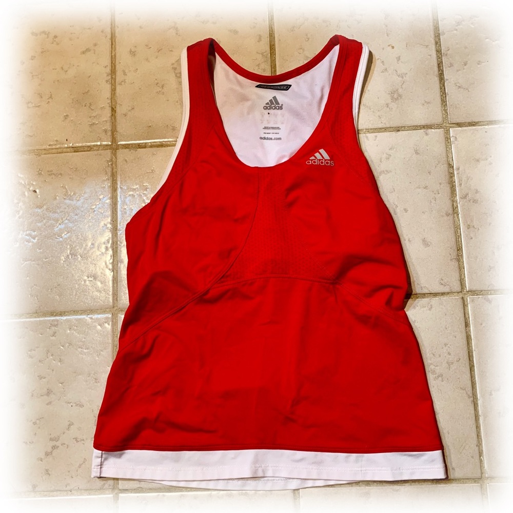 Adidas Tank with Built in Bra- S